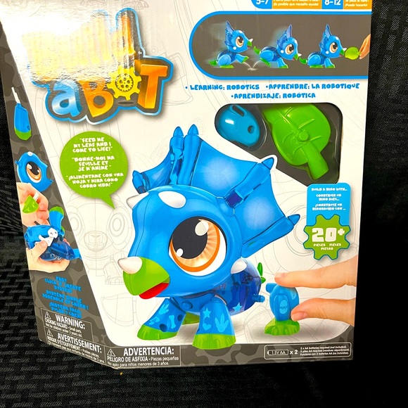 NEW! BUILD A BOT BLUE DINO LEARNING ROBOTICS DINOSOUR ROBOT TOY - Picture 1 of 9